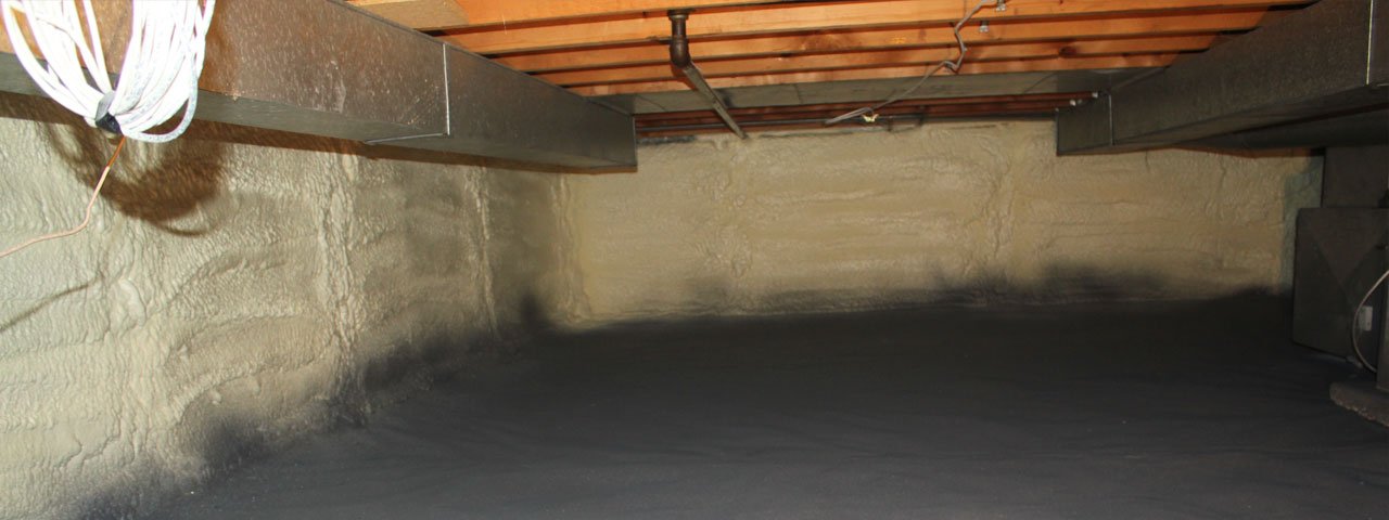 Oceanside spray foam insulation for crawl spaces